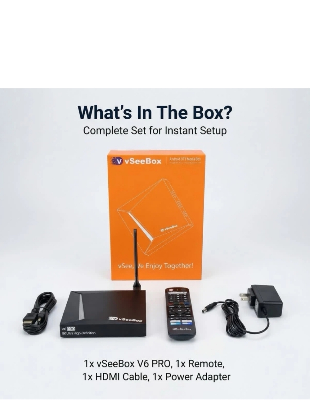 vSeeBox V6 Pro Android 14 2026 TV Media Box Brand New Accept Offer - Picture 2 of 7